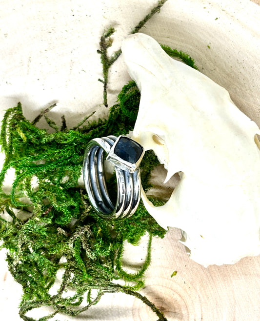 Moss Kyanite Ring - size 6