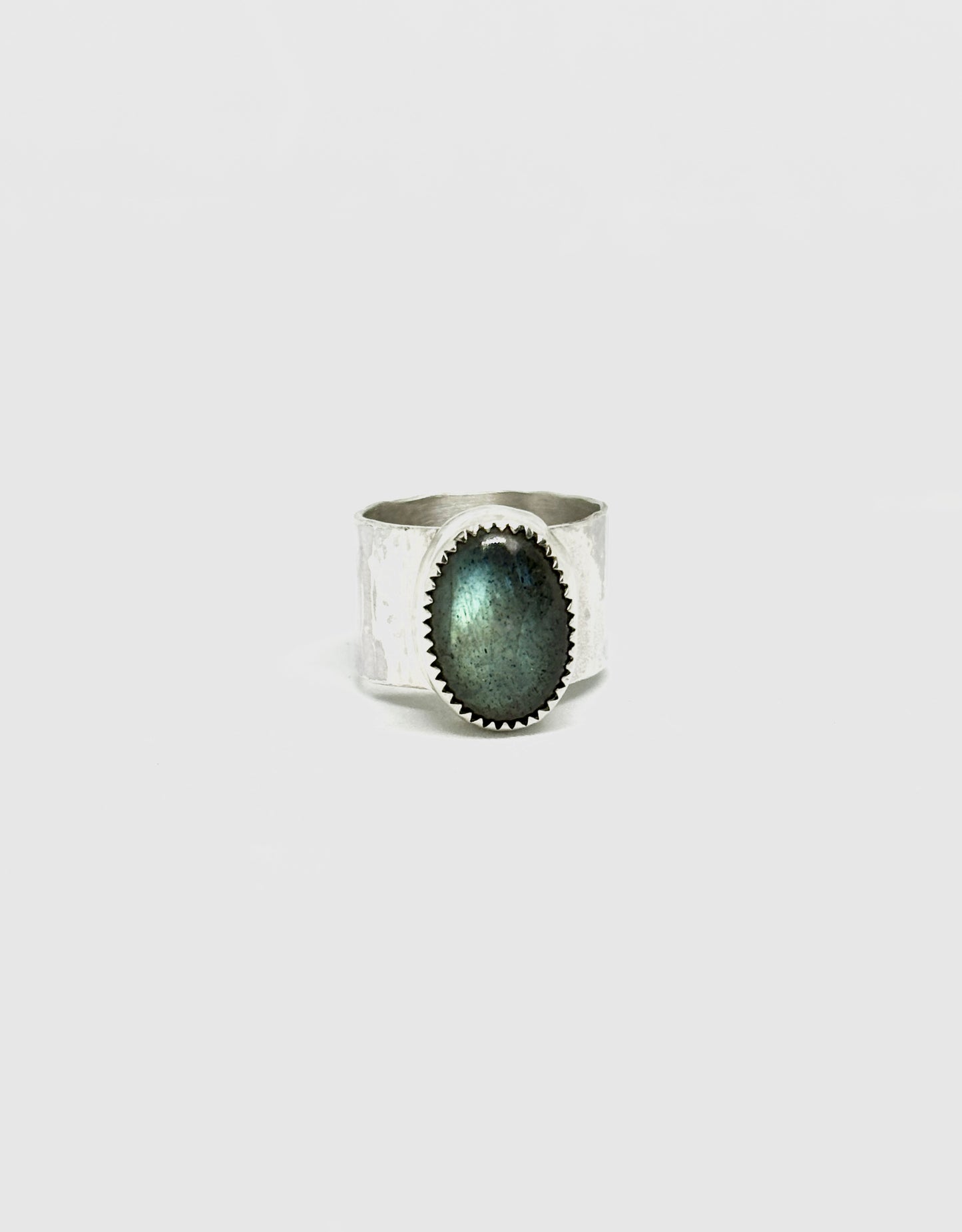 Thick Labradorite Ring
