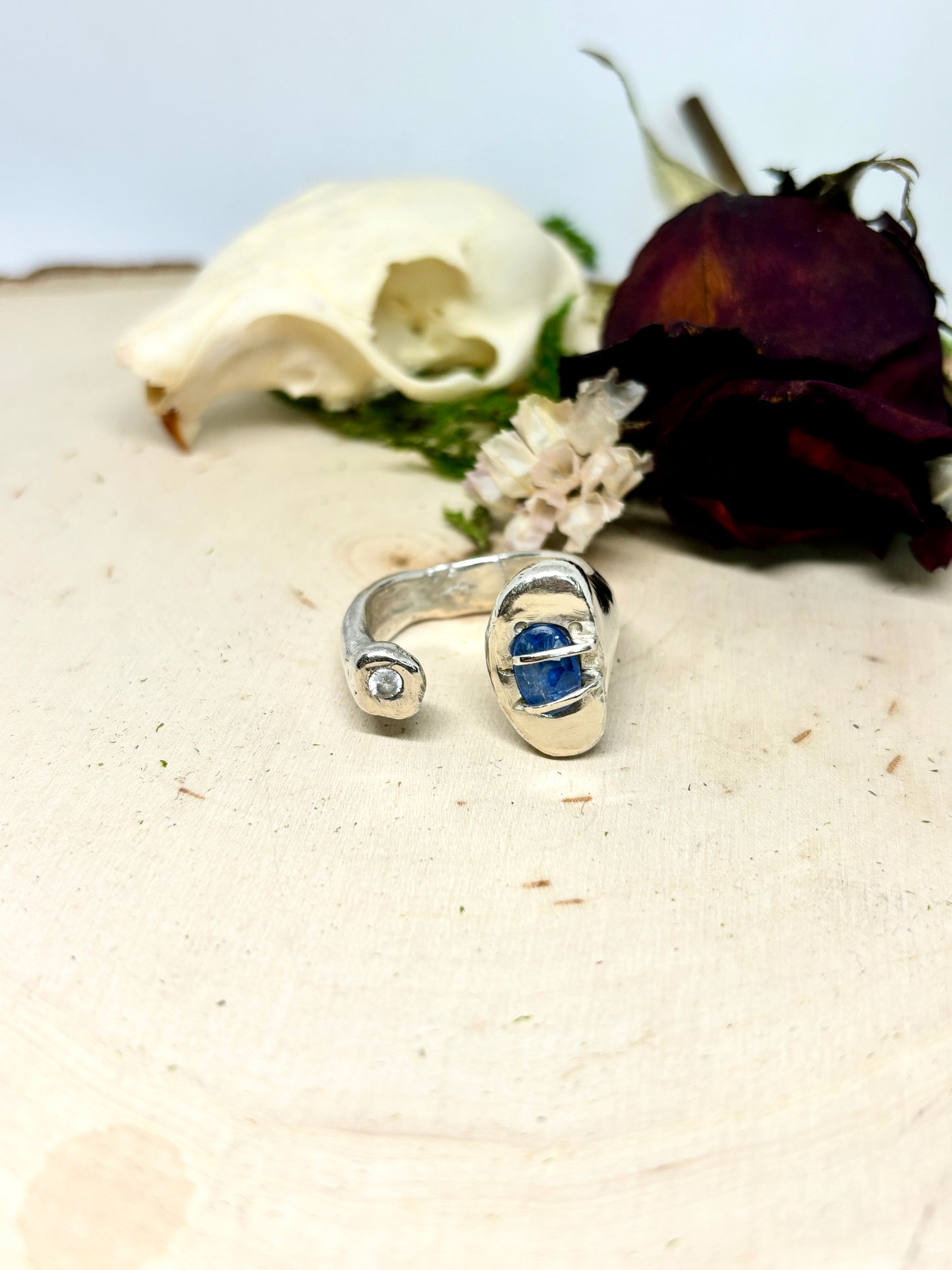 Kyanite Open Ring - adjustable size