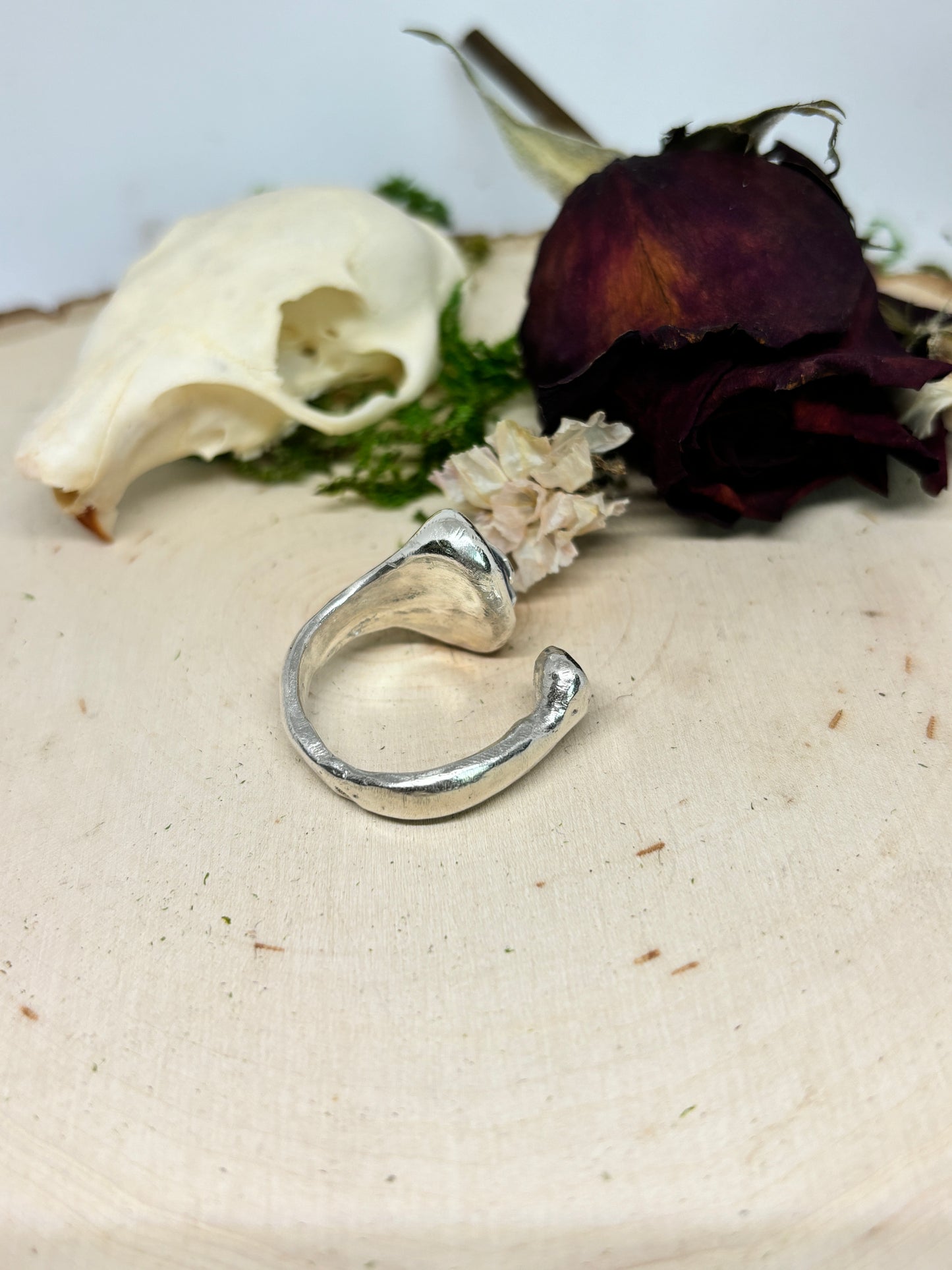 Kyanite Open Ring - adjustable size