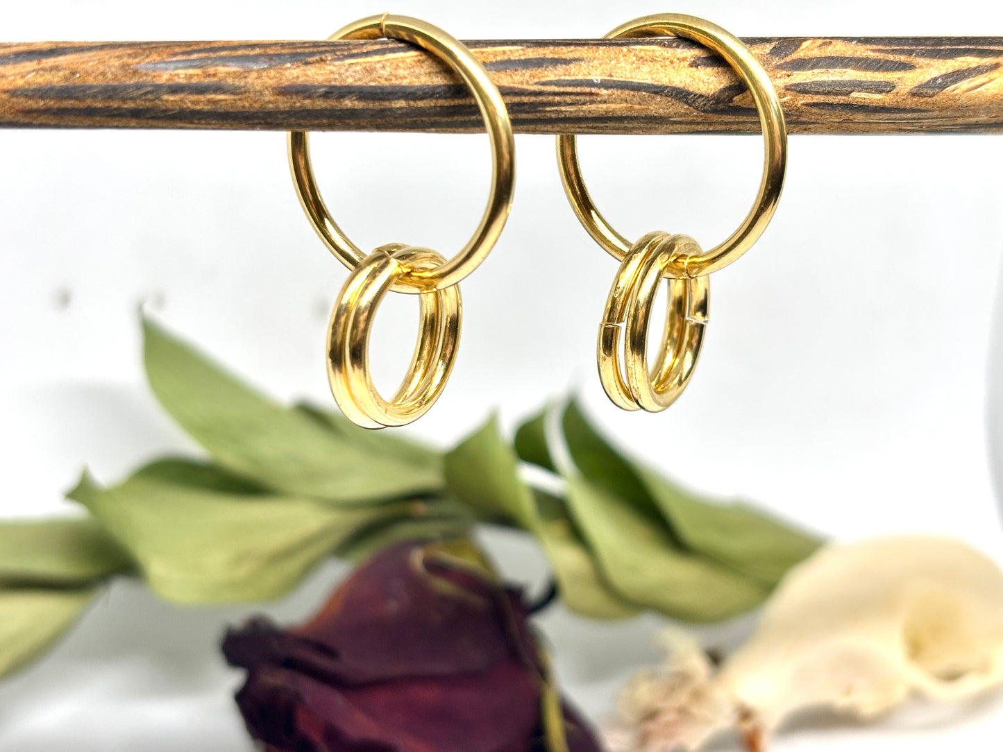 Tri Hoop Brass Hangers