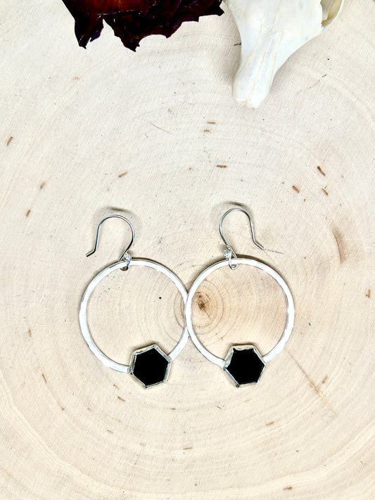 Noir Hoops