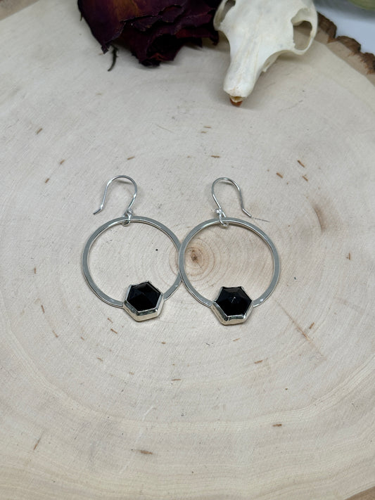 Noir Hoops