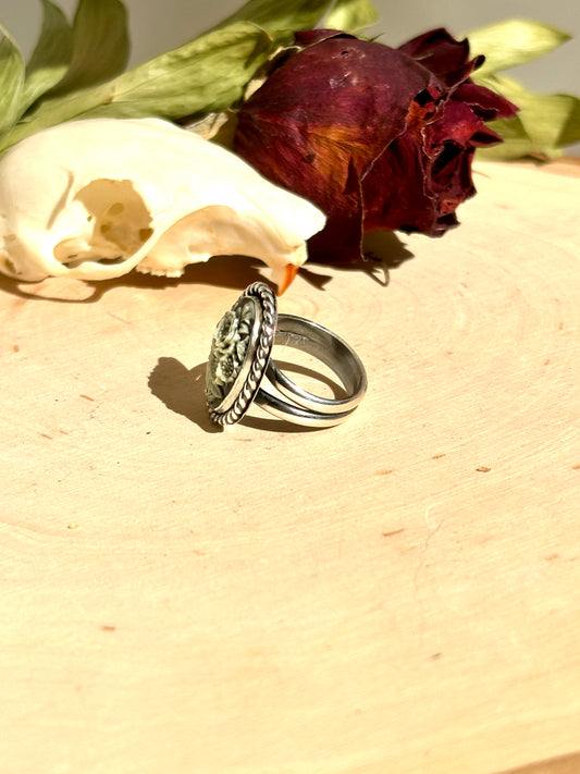 Floral Cameo Ring