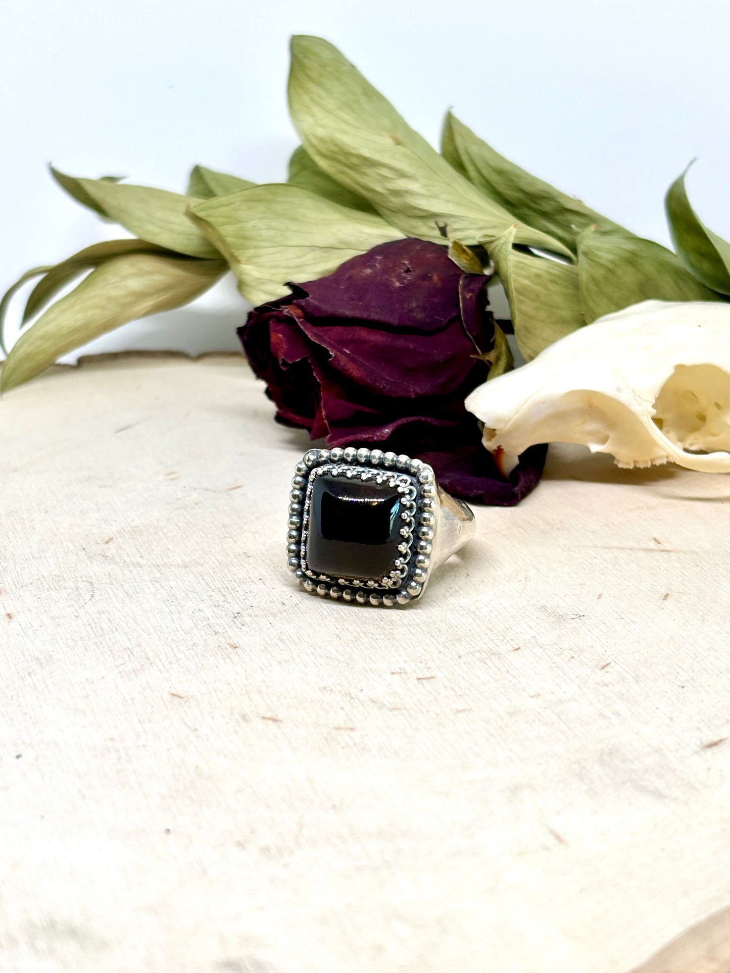 Chunky Smoky Quartz Ring - size 9